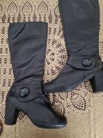 Bottes en cuir noir, taille 40 - Idéales pour la saison