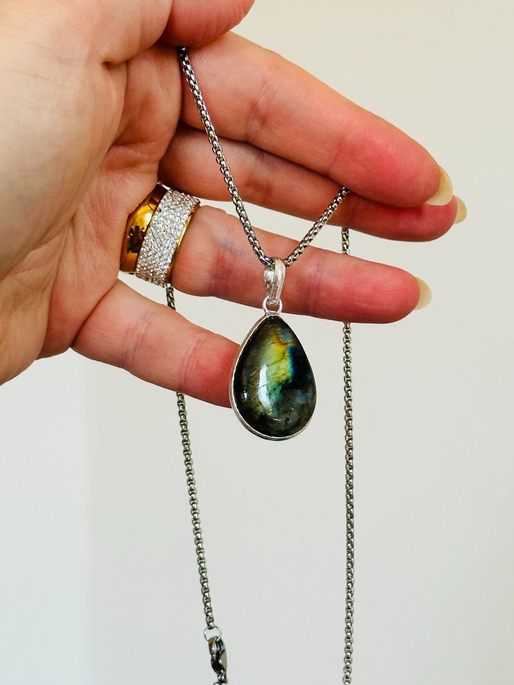 Catenine: Labradorite Gemstone Handmade Jewelry necklace – Nuovo e nell'imballaggio originale da Genève venduto da AGBERG 5