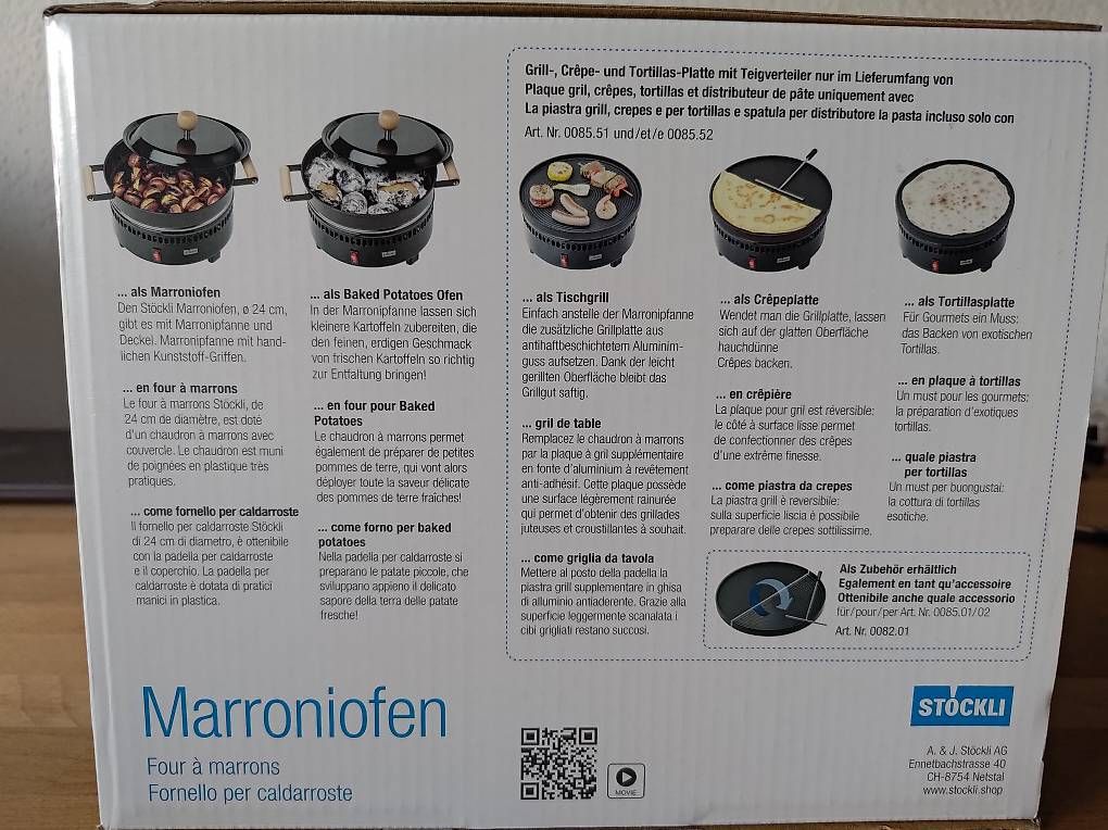 Grils: Marroni Ofen / Tischgrill – Neuf avec emballage d'origine à Hochdorf par HubMister 1