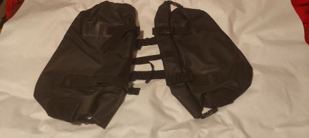 Satz von drei Wasserfesten Motorradtaschen bagtecs