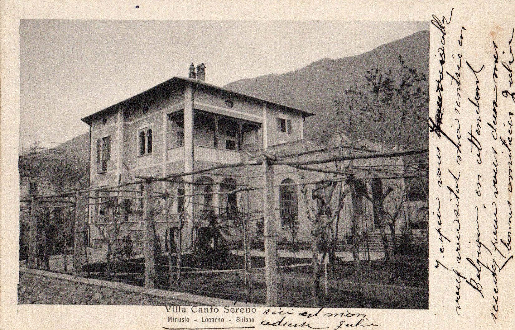 Cartoline postali: Minusio - Villa Canto Sereno – Usato da Melano venduto da pisonsdro