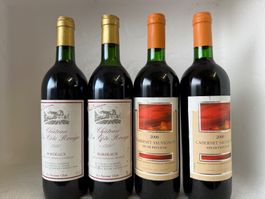 Vintage Bordeaux Rotwein-Set, Chateau La Cote Rouge, Top!