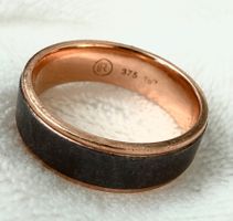 Exklusiver Ring aus Tantal und 9K Rotgold (375)