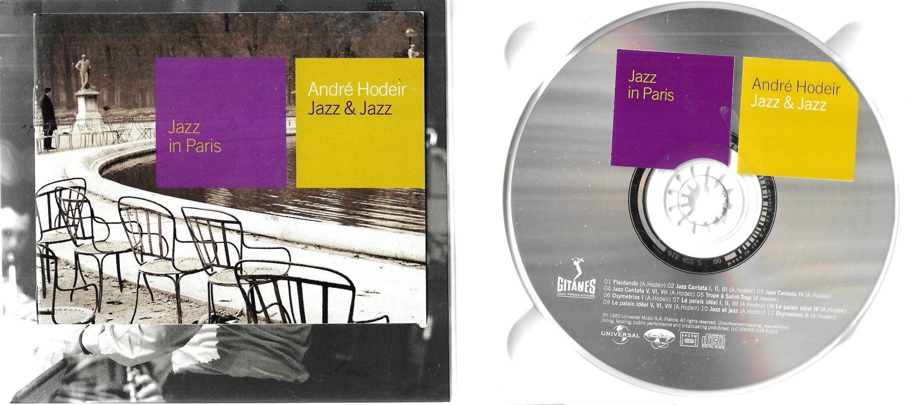 CD: André Hodeir - Jazz & Jazz - Jazz In Paris – Usato da Savagnier venduto da Ne2065 2