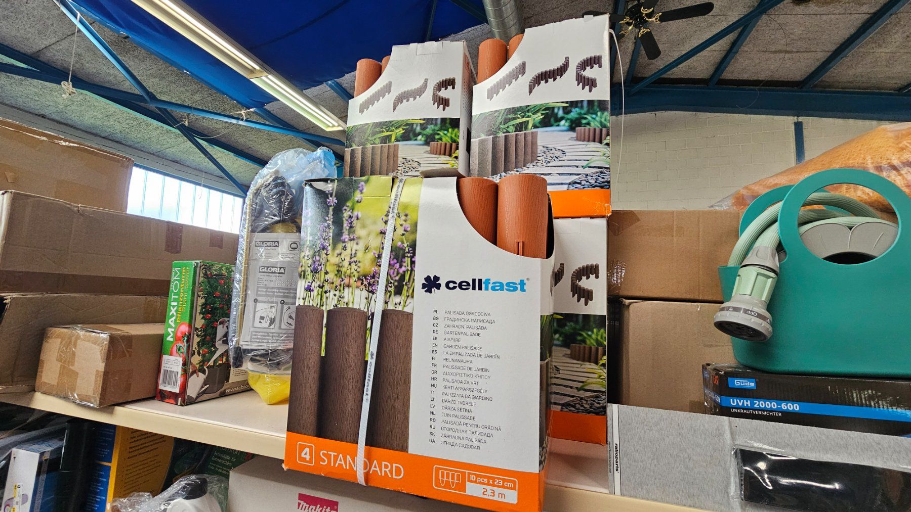 Recinzioni: Cellfast Gartenpalisaden in Ziegelrot – Nuovo e nell'imballaggio originale da Jegenstorf venduto da Bracher_Mail-House