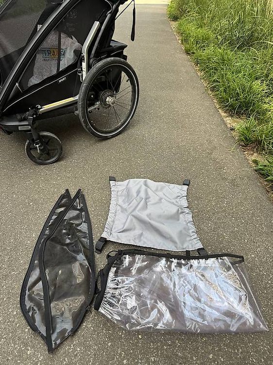 Thule Chariot Sport 2 inkl. Joggingrad und zwei Kupplungen (Gebraucht ...