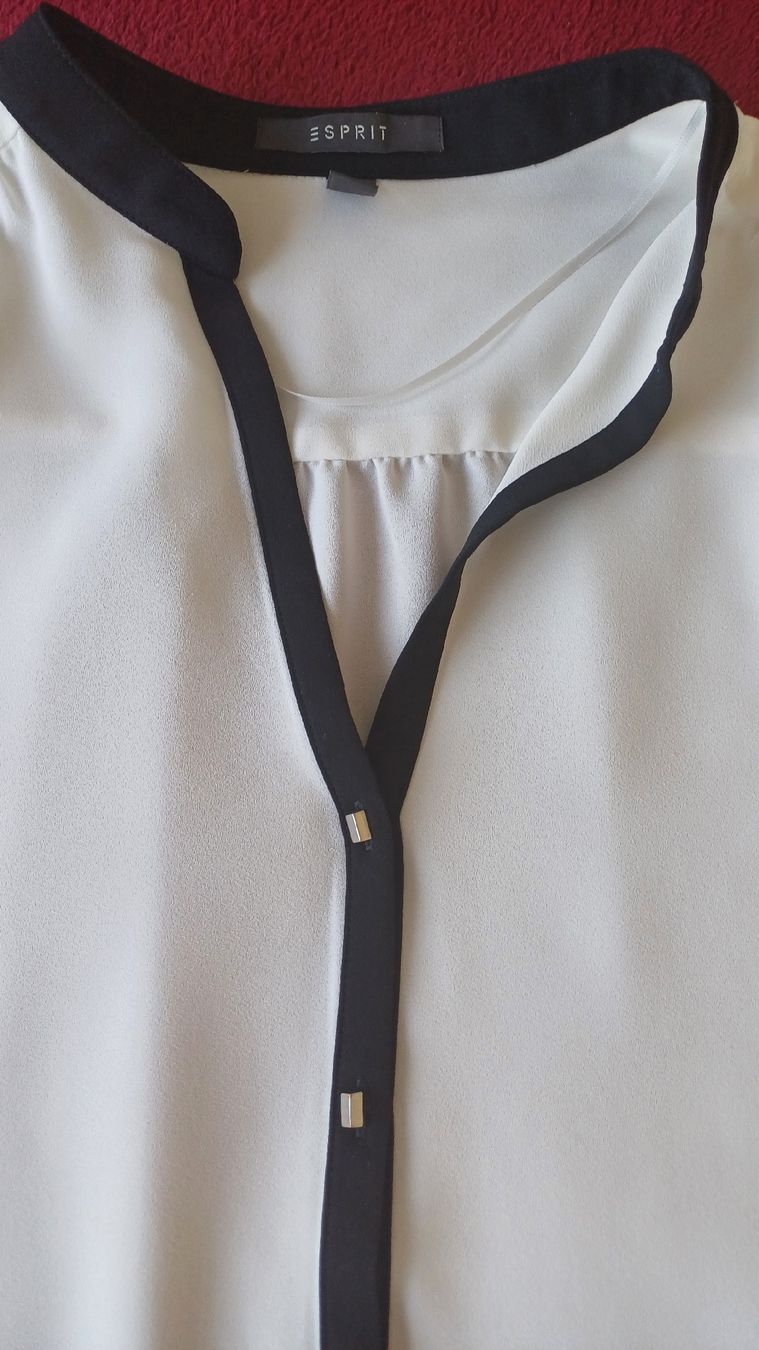 Esprit Camicette: Esprit Bluse Gr. 42 Weiss elegant – Nuovo (secondo la descrizione) da Möhlin venduto da glacierflea 1
