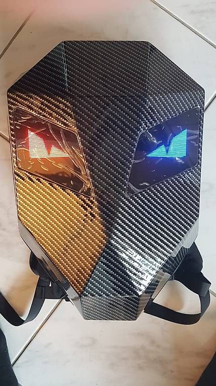 Rucksäcke: Motorrad Rucksack Farbe Schwarz/Carbon – Neu und originalverpackt aus Elsau von V8chopper 4