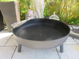 Grill Feuerschale 76 cm🤩stärke 3mm sehr robuste Grillstelle