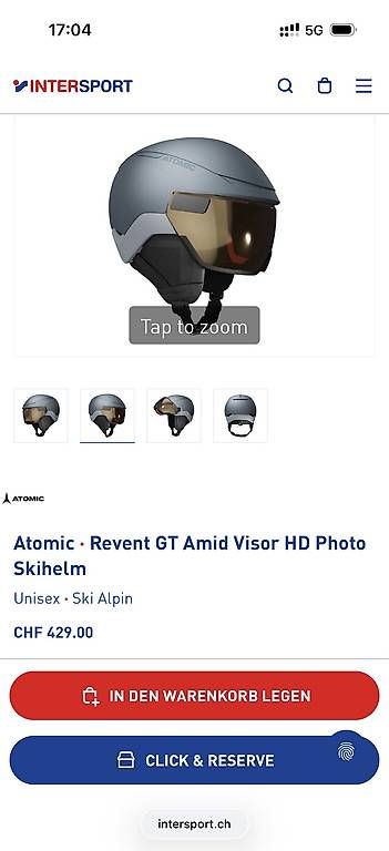Caschi: Skihelm Atomic revent gt Visor Photo  – Usato da Basel venduto da sca2014 4