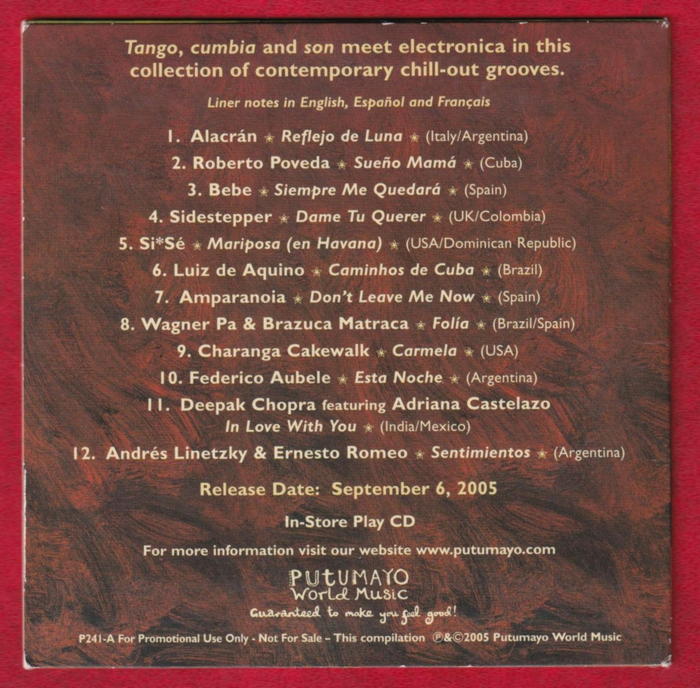 CDs: Putumayo - Latin Lounge (CD) – Gebraucht aus Zürich von Pfluftl2000 1