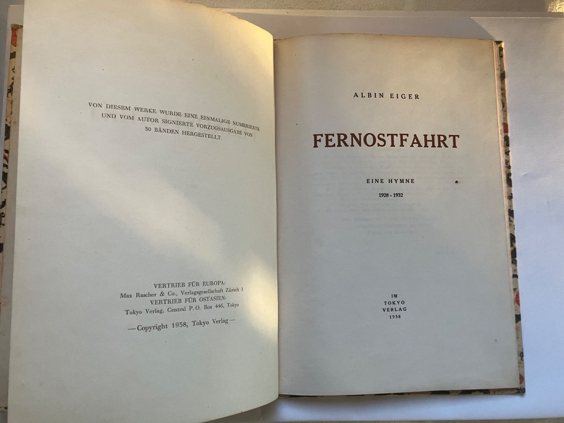 Bücher: Albin Eiger (Rolf Henkel) Fernostfahrt – Gebraucht aus ZUERICH von Carolus1 1