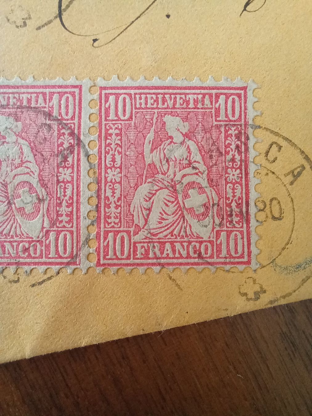 Tutti i francobolli: 1880 - Biasca - Cevio - Bellinzona – Usato da Beringen venduto da Goeppeli 2