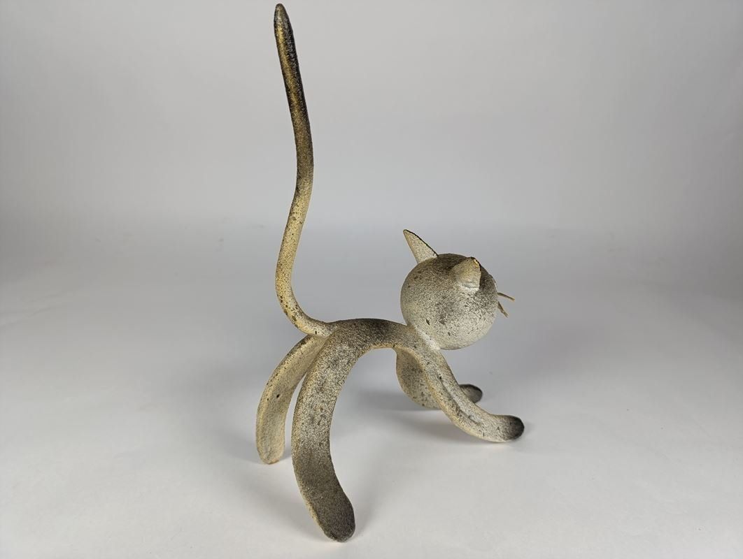 Statuette: 3 Statuettes décorative chat en argile – Usato da Thielle venduto da Plusvalue_Neuchatel 4