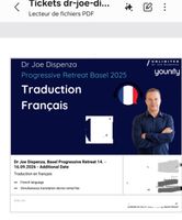 Billet Gold Dr Joe Dispenza retreat Basel 14-16 sept