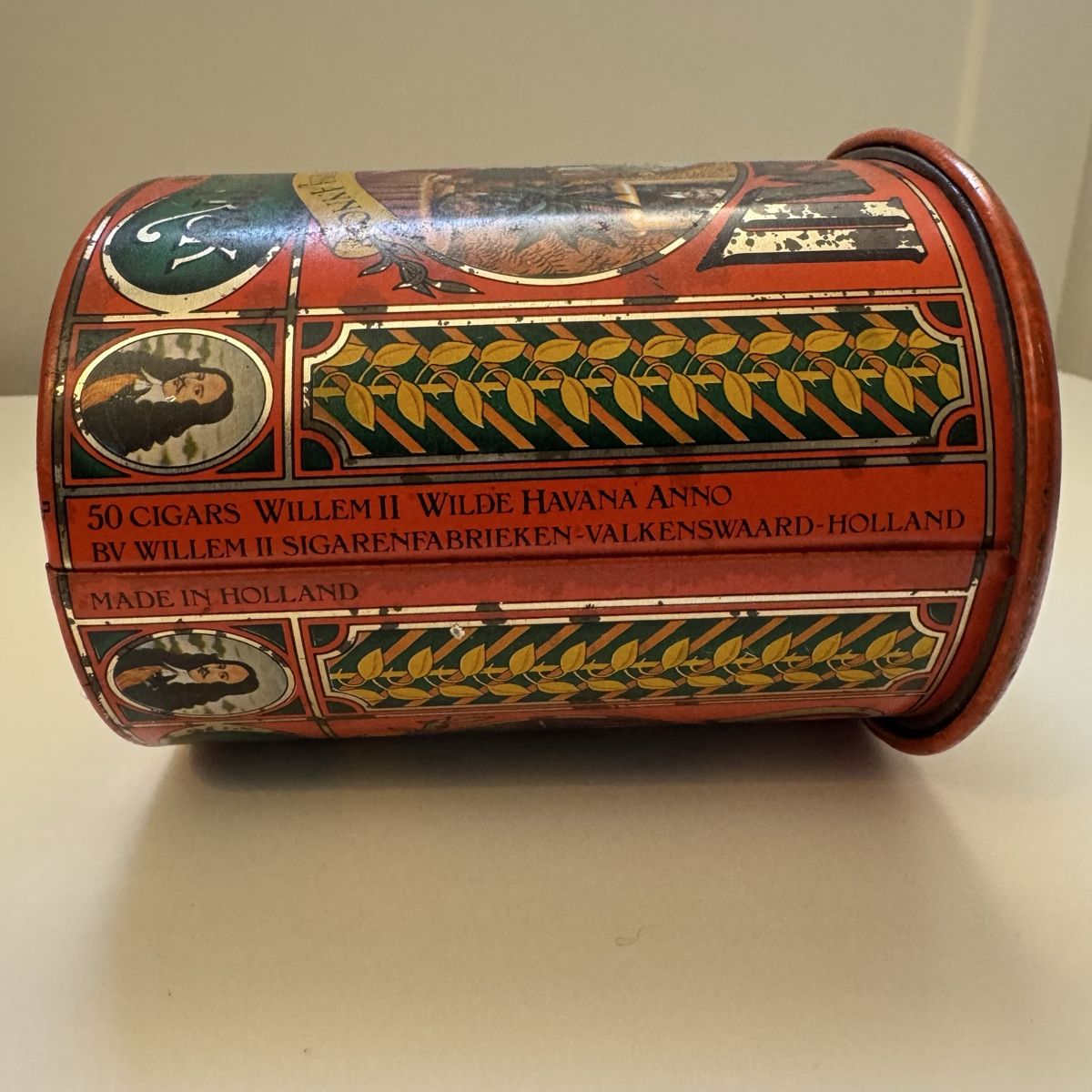 Barattoli: Vintage tin box - Willem cigars Holland – Usato da Zürich venduto da FEC75 6