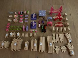 BRIO Rails et accessoires train bois grand lot bon état