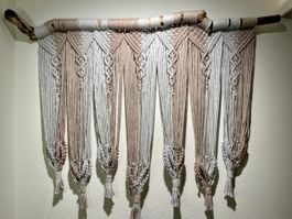🌿 Handgeknüpfte Makramee-Wanddeko – Boho Kunstwerk 🌿