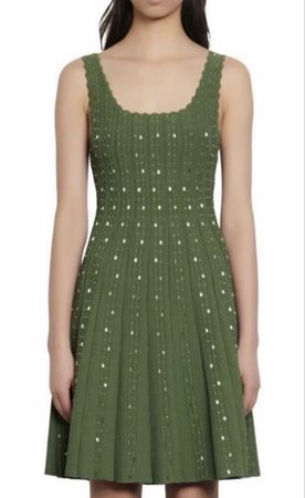 Elegantes Kleid in Grün von Sandro, Gr. 38