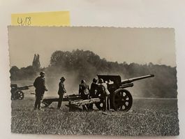Alte Ansichtskarte Kanone 10.5 cm Feuerstellung, 1940