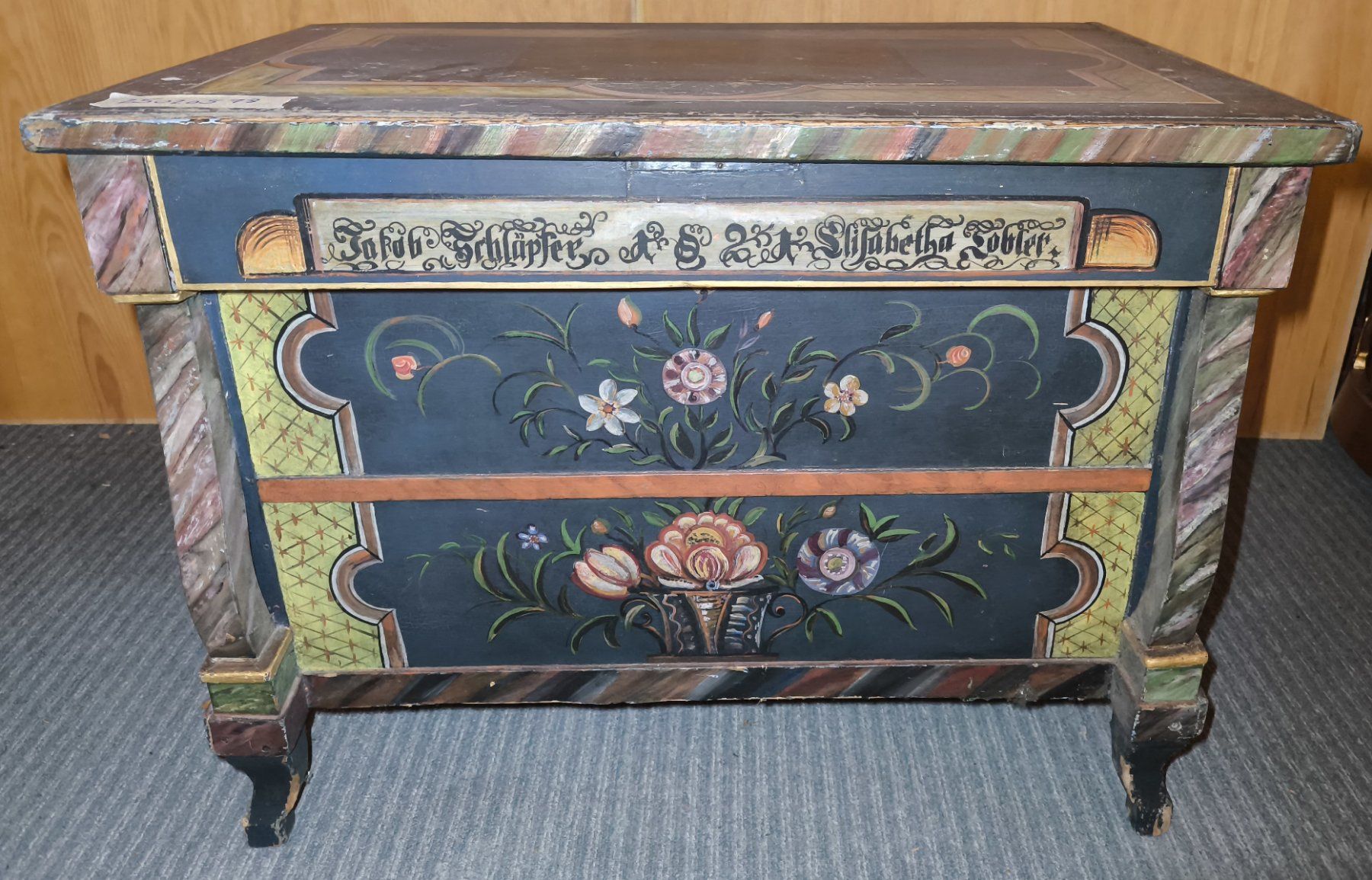 Cassapanche: Biedermeier Truhe ca. 1820 Ja. – Usato da Rorschacherberg venduto da snOOpydOg11
