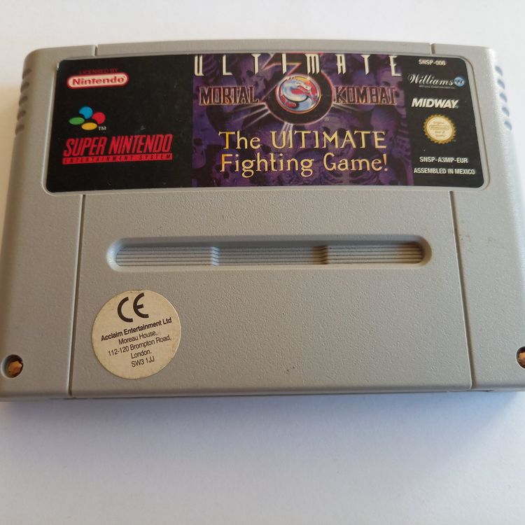 Jeu SNES Ultimate Mortal Kombat 3 – Cartouche Seule, Bon état