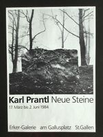 Karl Prantl | Ausstellungsplakat 1984 Erker Galerie