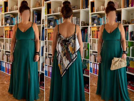 Elegantes grünes Kleid Grõsse 44 - neu