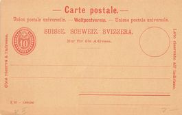 Postkarte Ganzsache ungelaufen - 10 Rp - X 03 - 1,680,000