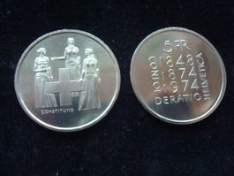 5 FR GEDENKMÜNZE 1974