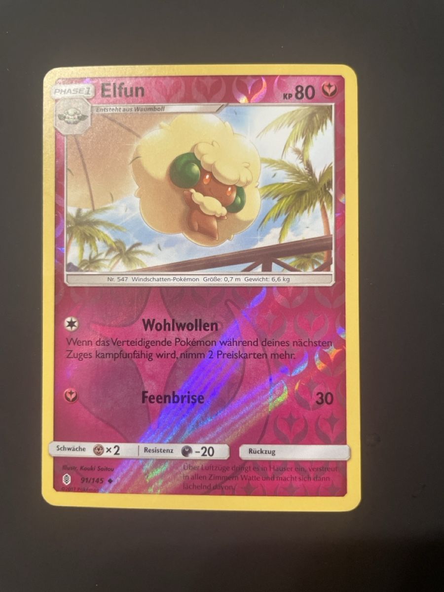 Pokémon Sammelbilder & Trading cards: Elfun Pokemon 91/145 guardians rising – Gebraucht aus Hugelshofen von Suimosa