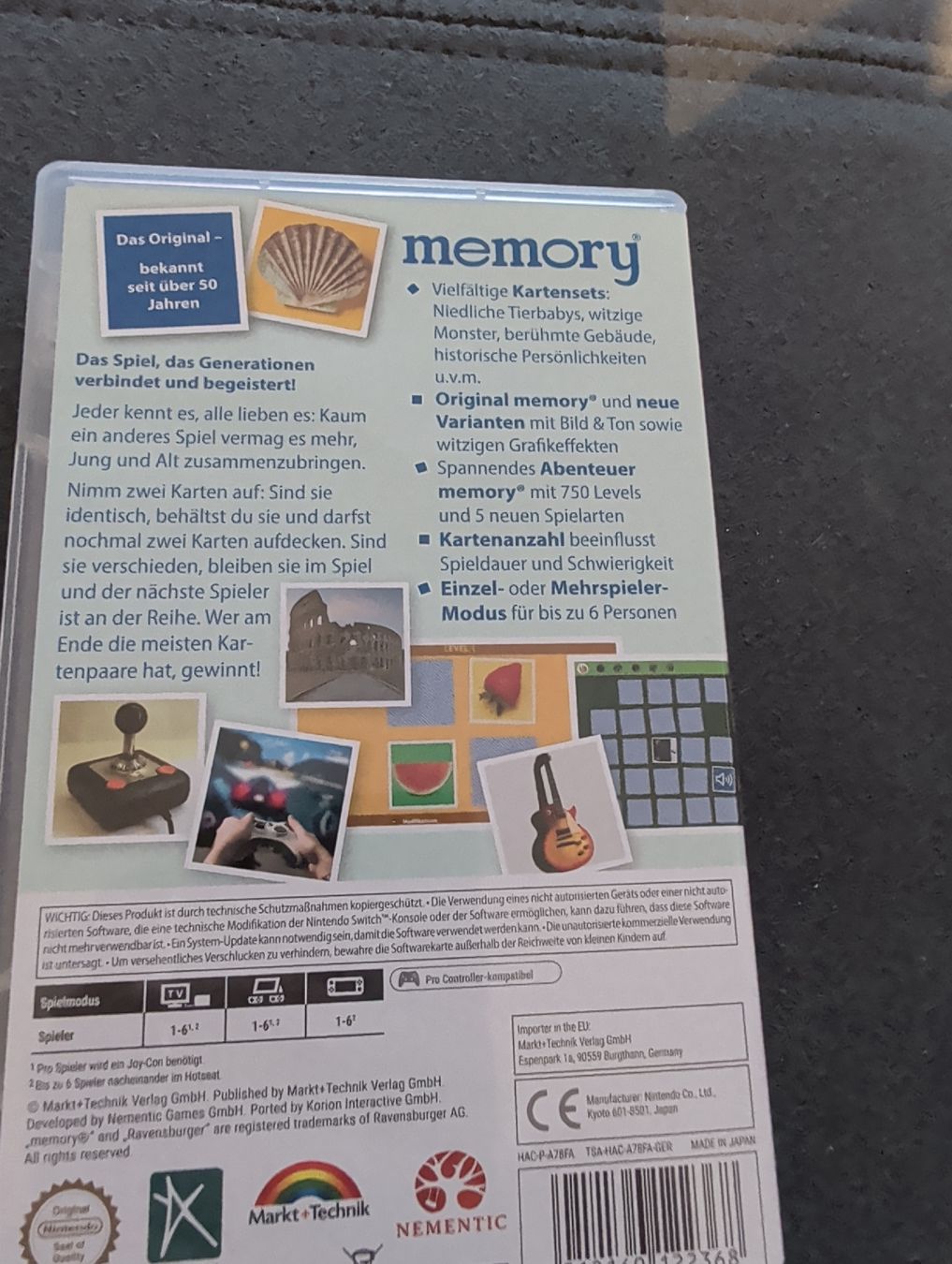 Spiele: menory game – Gebraucht aus Röschenz von Beng 1