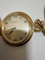 Montre de poche Rotary plaqué or chaîne incluse bon état
