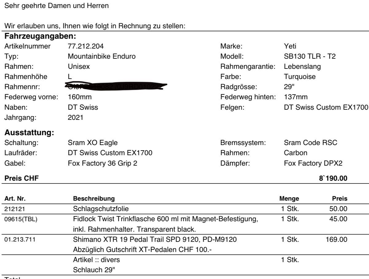 Biciclette: Yeti SB130 TLR - T2 – Usato da Wangen b. Dübendorf venduto da Dennisio 2