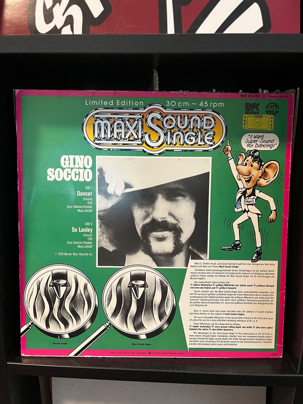 Vinyles: Gino Soccio – Dancer – D'occasion à Frauenfeld par Philz 1