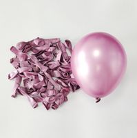10 Stk. Ballone Ballon metallic rosa Party Dekoration