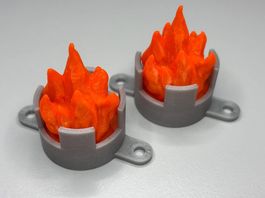 Mod Flipper Stern D&D Flame Torch Flasher Cover