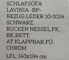 Schwarzes Schlafsofa, Top Zustand, Muss Weg!
