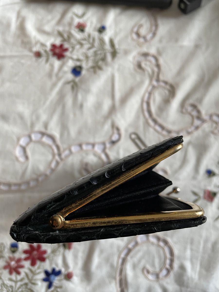 Brieftaschen: Vintage Lizard Black exotic leather Wallet – Gebraucht aus Zürich von MISSYS-WONDERBAG 3