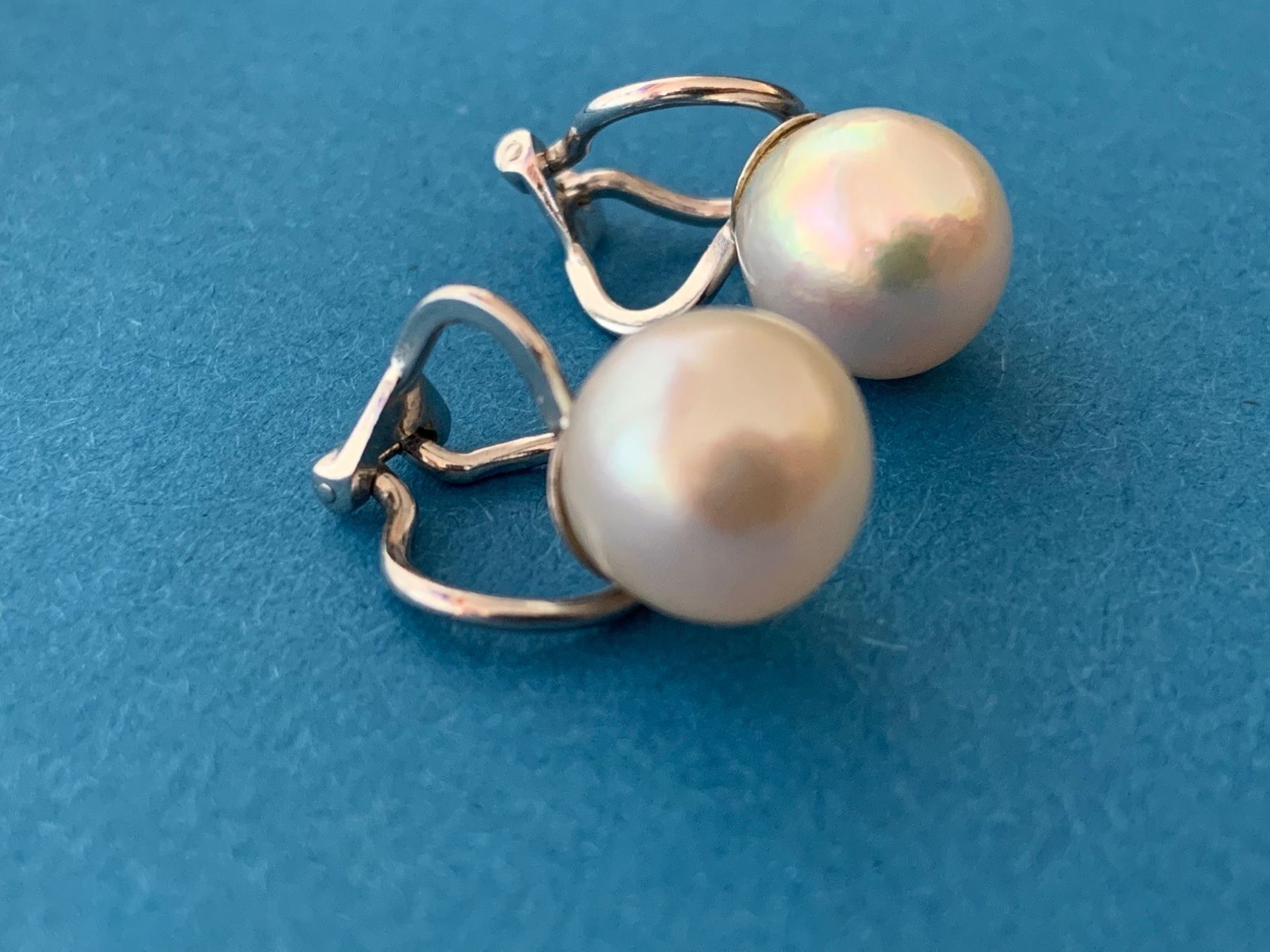 Orecchini pendenti & Orecchini a lobo: Weissgold Perlen -Clips (18 Karat) – Usato da Laufen venduto da belleskulptur 5
