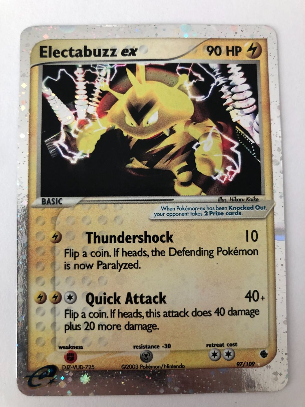 Pokémon Carte collezionabili: Electabuzz ex - Holo -  EX Rubin & Saphir - Pokemon – Usato da Nussbaumen AG venduto da Bika-Shop