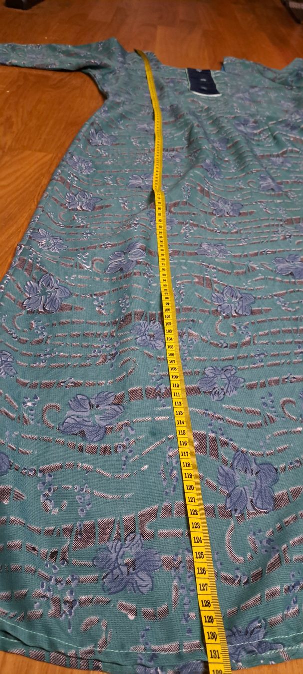 Kleider: Maxi Dress Blue Floral Pattern Acceptable Condition – Gebraucht aus Bern von mahilini 4