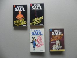 4 Taschenbücher John Saul Horror Roman