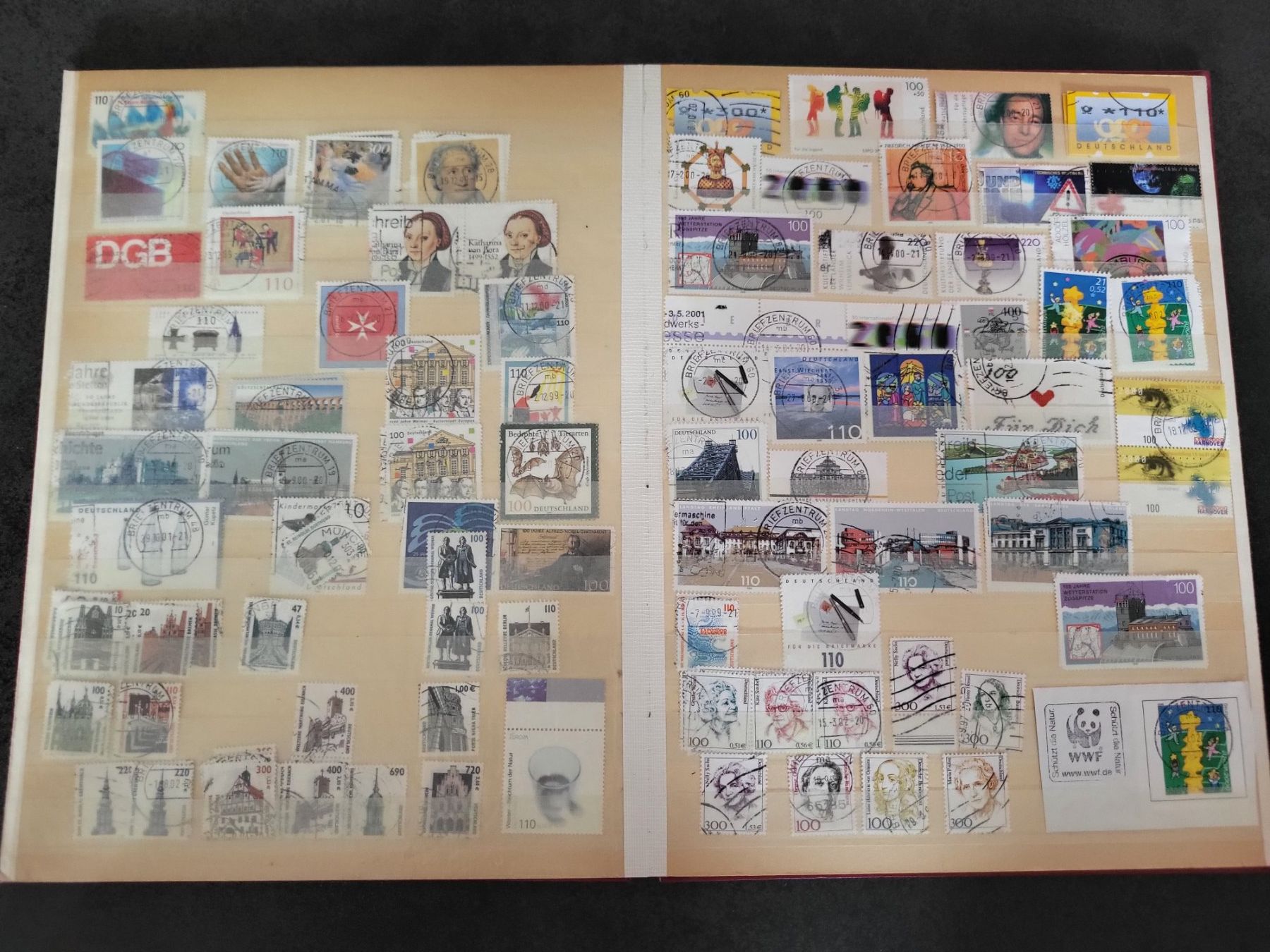 Alle Briefmarken: Sammlung Album - Deutschland – Gebraucht aus Rümlang von Turrin 6