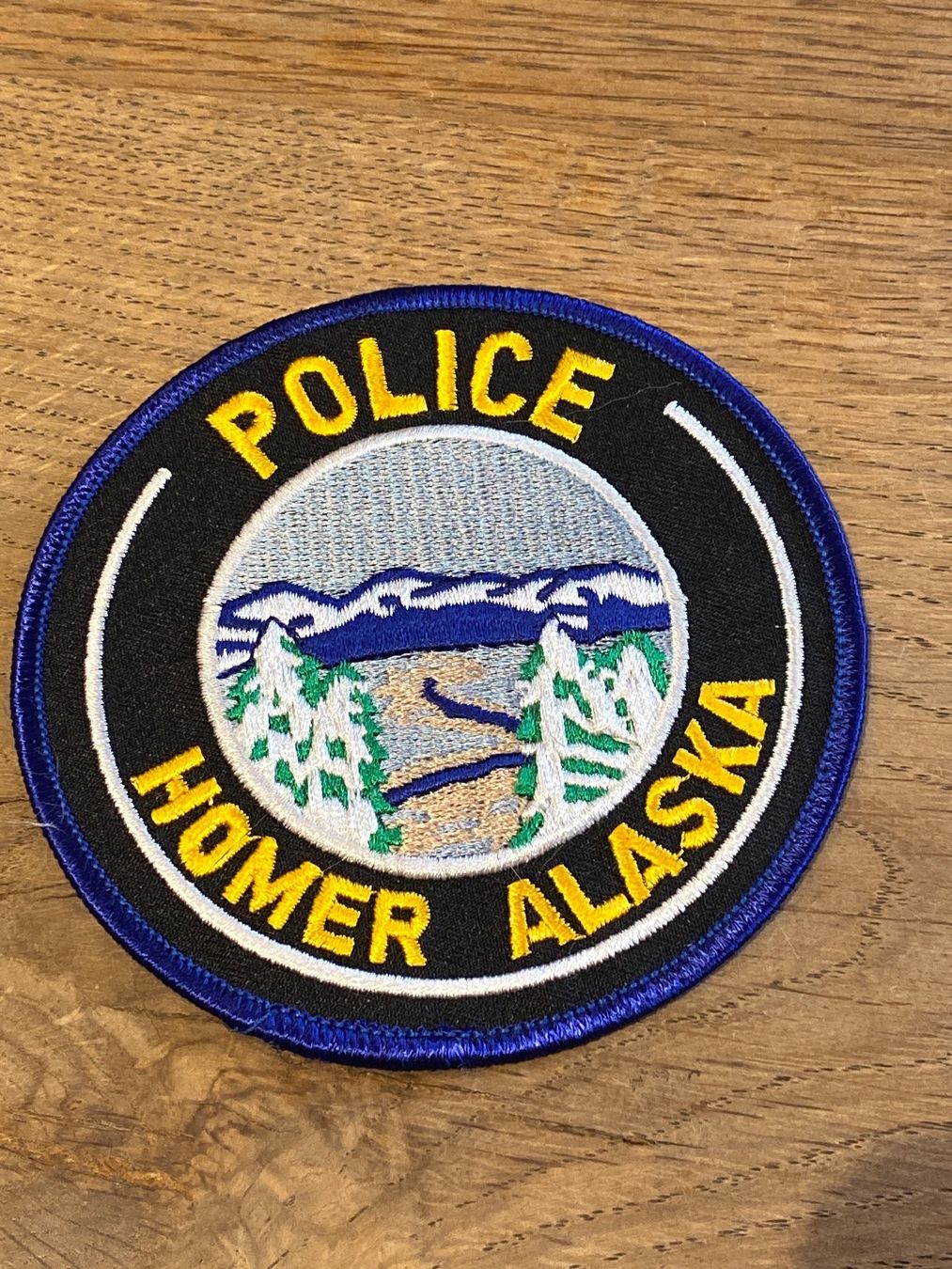 Plaketten & Abzeichen: Patch Police Alaska Homer – Neu (gemäss Beschreibung) aus Vordemwald von