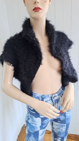 MADE IN ITALY Zottelbolero Bolero onesize S M L Jacke