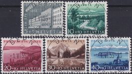 1955, B71-B75 "Pro Patria" +Ersttags Vollstempel, Kat: 125.-