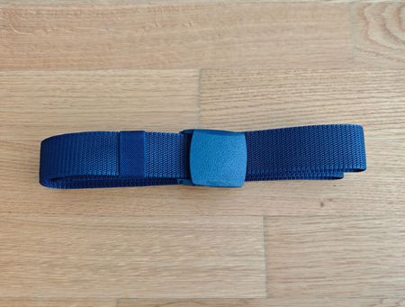 Nylon-Gürtel (Blau) mit Kunsstoffschnalle, für Reisen