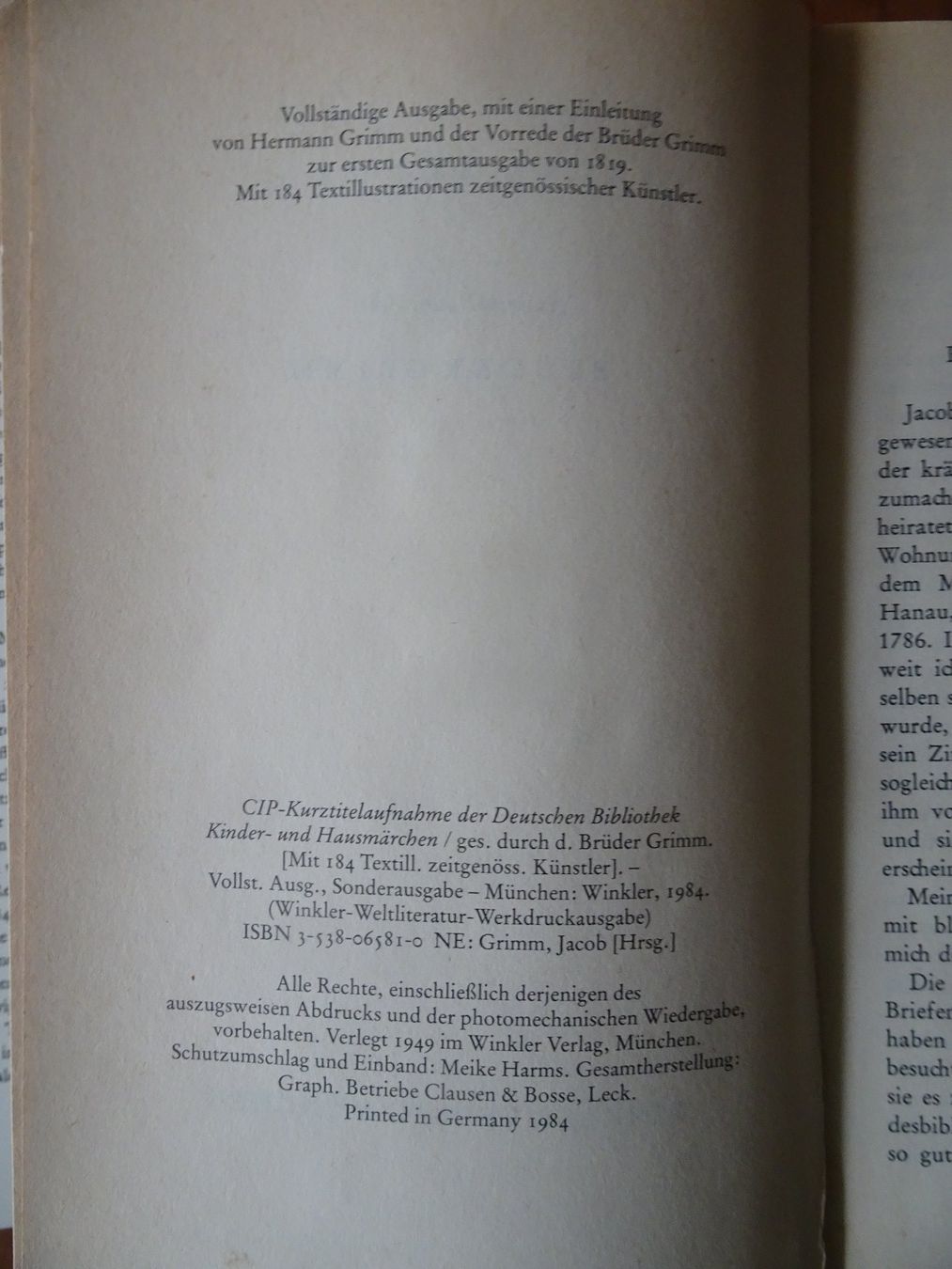 Libri: Brüder Grimm Kinder und Hausmärchen – Usato da männedorf venduto da purzelchen 1