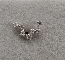 Einzel-Ohrstecker, Sternzeichen Löwe, Silber 925